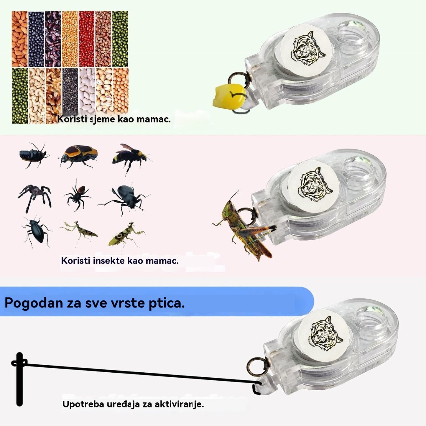 🐓🐦🔥【Compre 4 y obtenga 4 gratis】Trampa de resorte para exteriores, trampa autoblocante de alta sensibilidad