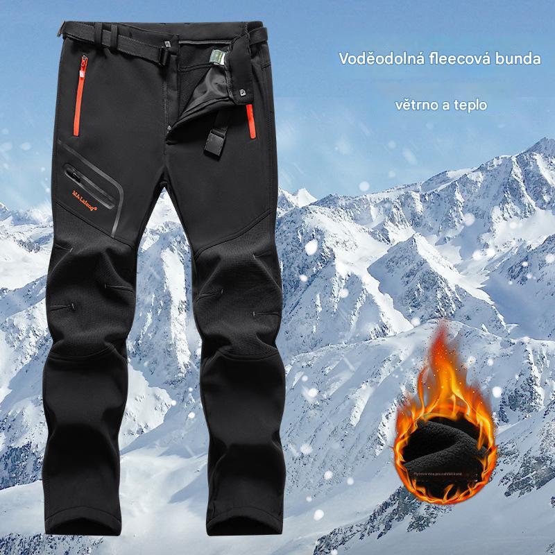 🏃♂️【S–5XL】2025 Nové pánské outdoorové podzimní a zimní kalhoty – teplé, fleecové, nepromokavé a větruodolné