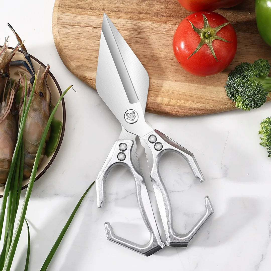 🔥1 τεμάχιο 28 ευρώ✂️🔥 Πολυλειτουργικό ψαλίδι κουζίνας βαρέως τύπου – Κόβει εύκολα όλα τα είδη τροφίμων 🍗