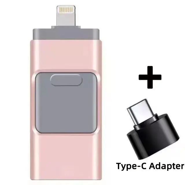Μονάδα flash USB-C/Lightning 4 σε 1 για iPhone, iPad, Android, PC – Memory Stick OTG υψηλής ταχύτητας για δημιουργία αντιγράφων ασφαλείας φωτογραφιών
