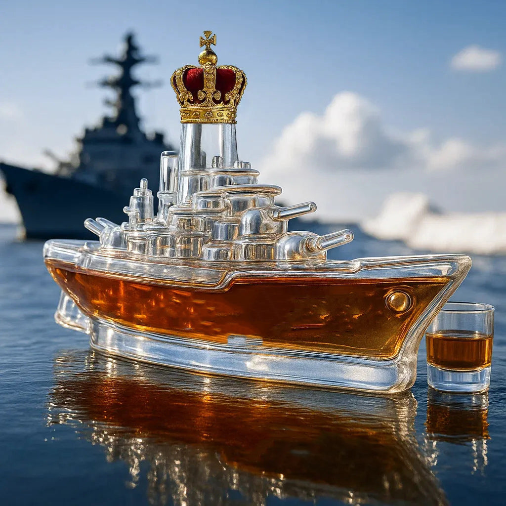 🚢 Ahora, botellitas de whisky con motivos divertidos | Botellitas de whisky Submarine | Regalos originales y decoración de bar con estilo