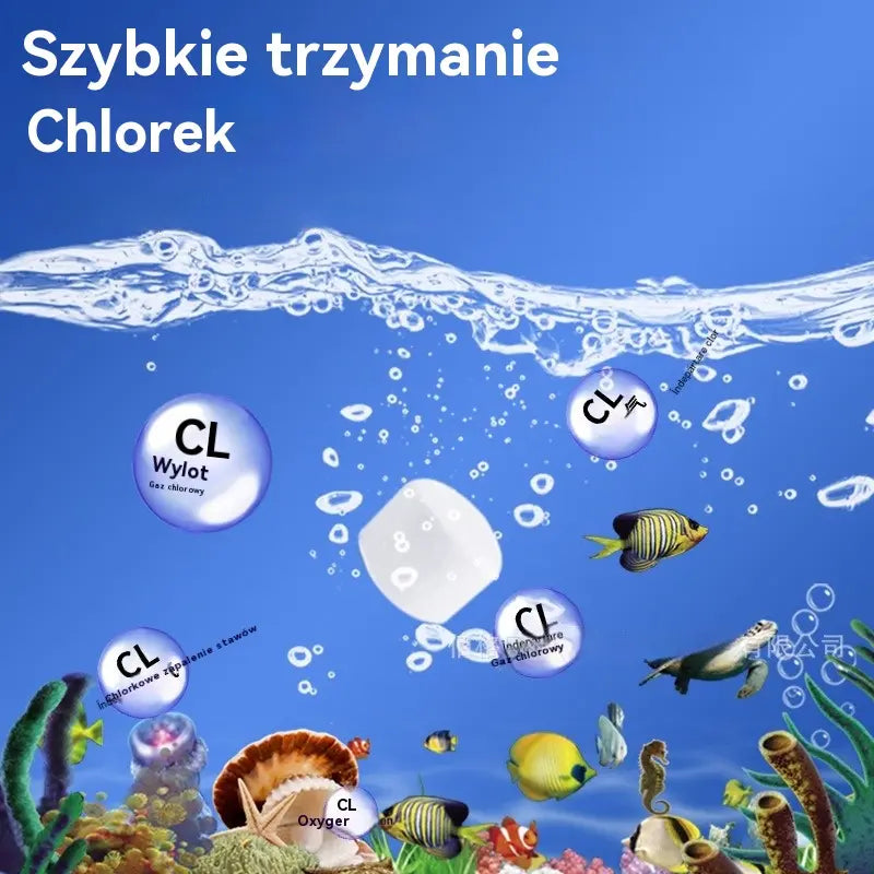 【Kup 1, a 1 dostaniesz gratis】💦🐟Tabletki oczyszczające polimery |Szybko usuwają chlor i stabilizują wodę |Podmiana wody w akwarium bez osadzania się wody