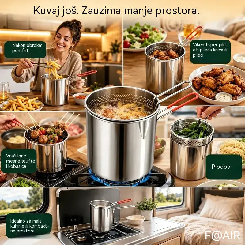 ZADNJI DAN! -50% | Višenamjenska friteza 304 | Jednostavno, brzo i bezbrižno kuhanje