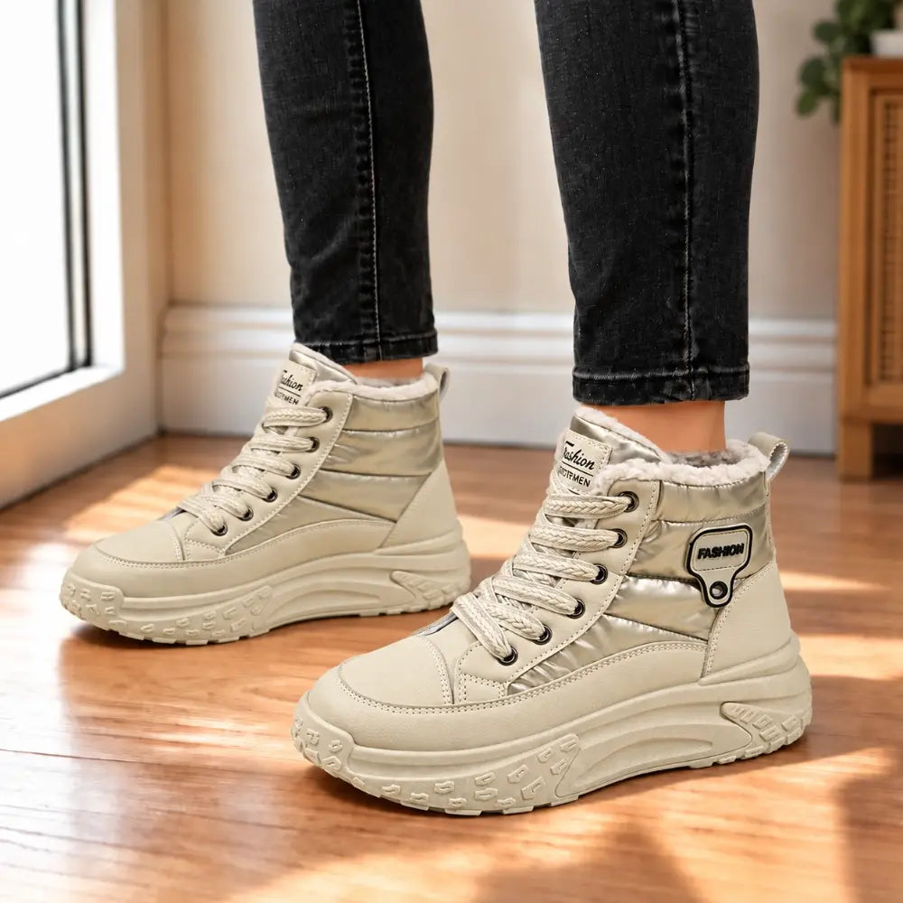 👟【35-40】Damskie zimowe buty za kostkę z grubą futrzaną wyściółką i amortyzującymi podeszwami – ciepłe obuwie w sportowym stylu🥰