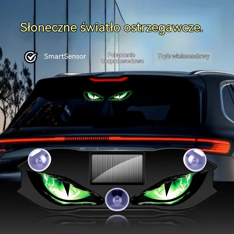 🚗👀 Lampa ostrzegawcza LED zasilana energią słoneczną | Przyciągnij całą uwagę i zwiększ bezpieczeństwo jazdy – bezprzewodowa, z automatycznym wykrywaniem i uniwersalnym zastosowaniem ✨