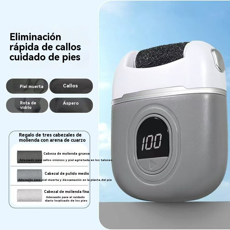 🦶🛁✨🔥Nuevo rodillo de pedicura eléctrico, elimina la piel muerta de los talones, rodillo de pedicura eléctrico, adecuado para todo tipo de cuidado de los pies.