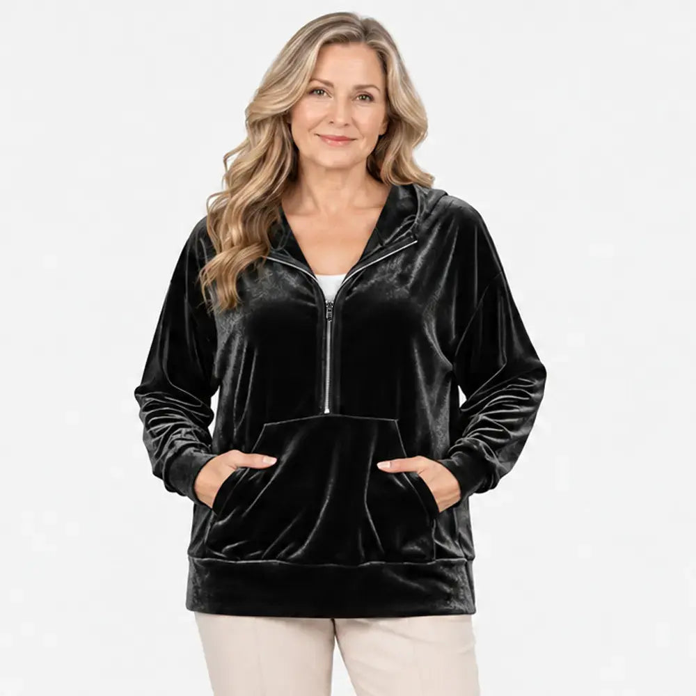 ✨【S–2XL / 6 kolorów】Damska bluza z kapturem na jesień i zimę – polarowa bluza w stylu koreańskim