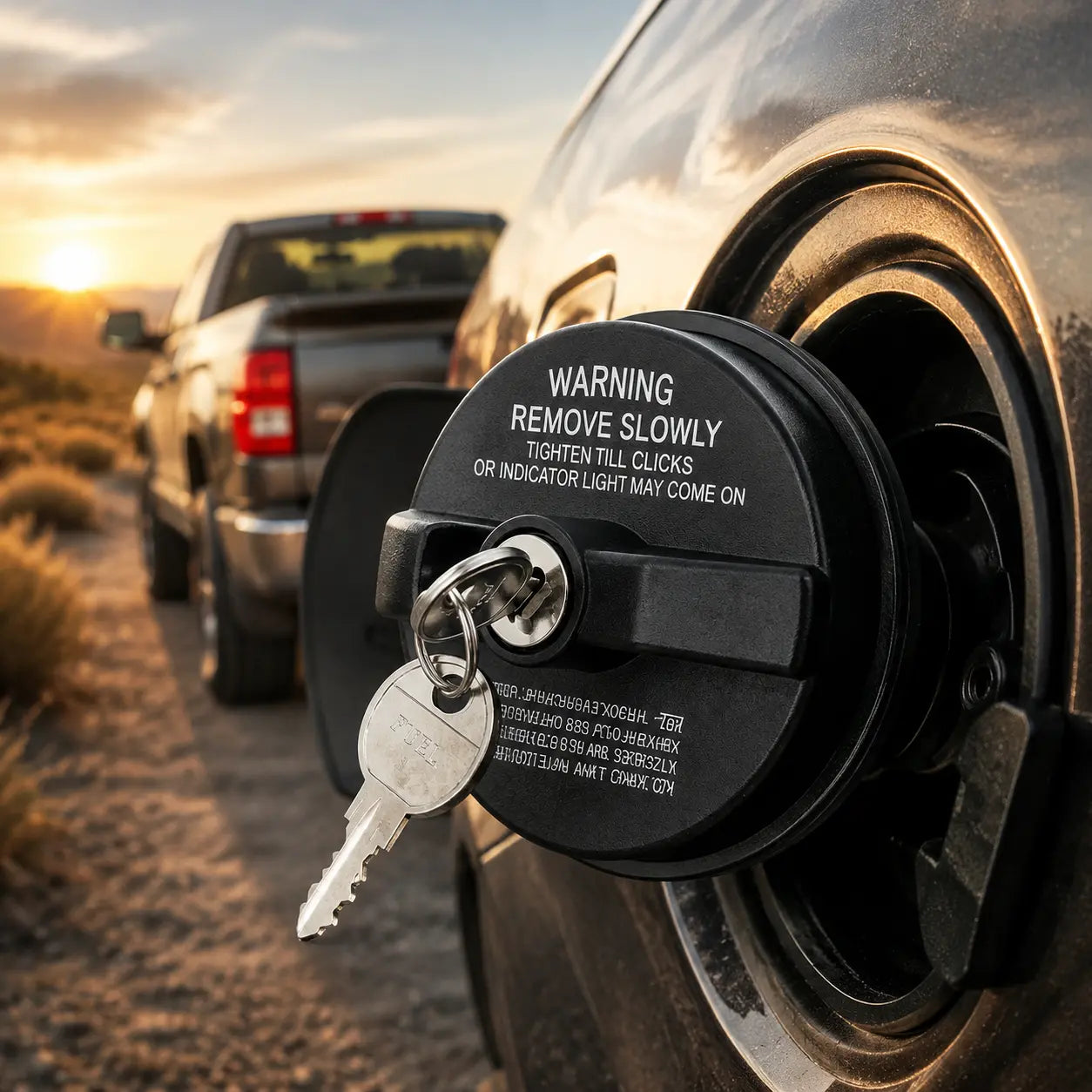 🚗🔒Βαρέως τύπου, κλειδώσιμο (με κλειδί) καπάκι ρεζερβουάρ καυσίμου