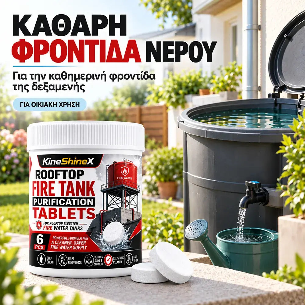 💧【Ένα μπουκάλι (6 δισκία) προς 26 ευρώ】Ταμπλέτες καθαρισμού ταχείας διάλυσης για δεξαμενές νερού πυρόσβεσης