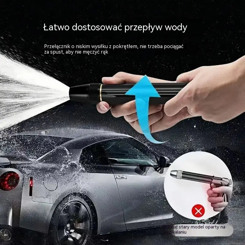 🚿 【1 zestaw 2 sztuk】🔥Ostatni dzień oferty specjalnej! 🔥💧 Pistolet na wodę wysokociśnieniowy: do mycia samochodu, ogrodnictwa, 10 razy większe ciśnienie, wiele funkcji ⚡