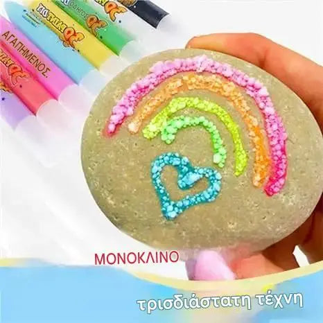 🎁【2 σετ €26】Στυλό τρισδιάστατης εκτύπωσης για παιδιά: Σχέδιο με φούσκες ποπ κορν (DIY)