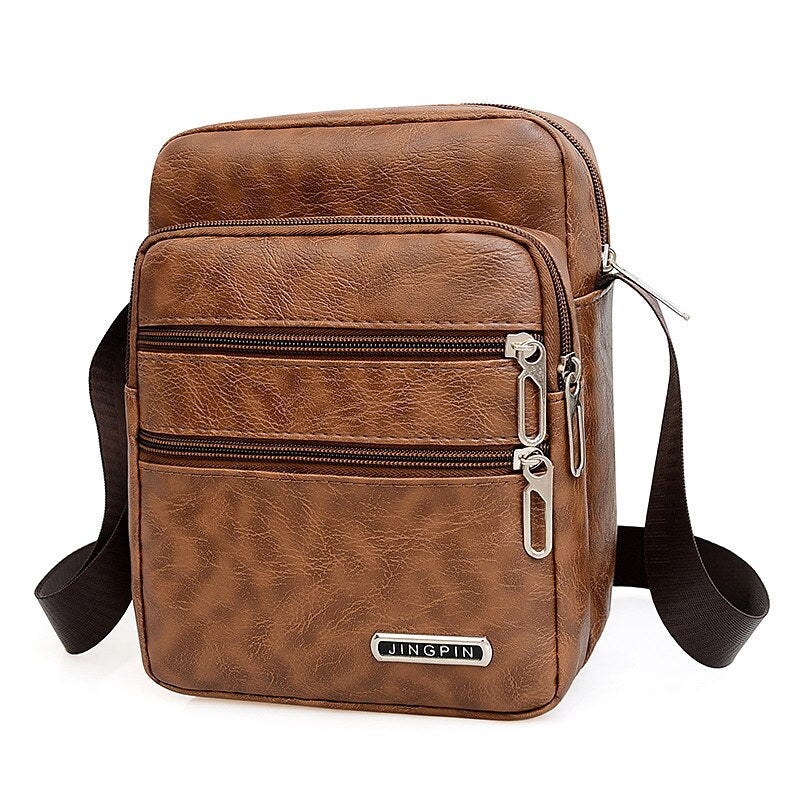 🎉🎁【Gran oferta de verano -50% de descuento】Bolso de hombro masculino de cuero genuino de gran capacidad, resistente al desgaste, 2025 Nuevo