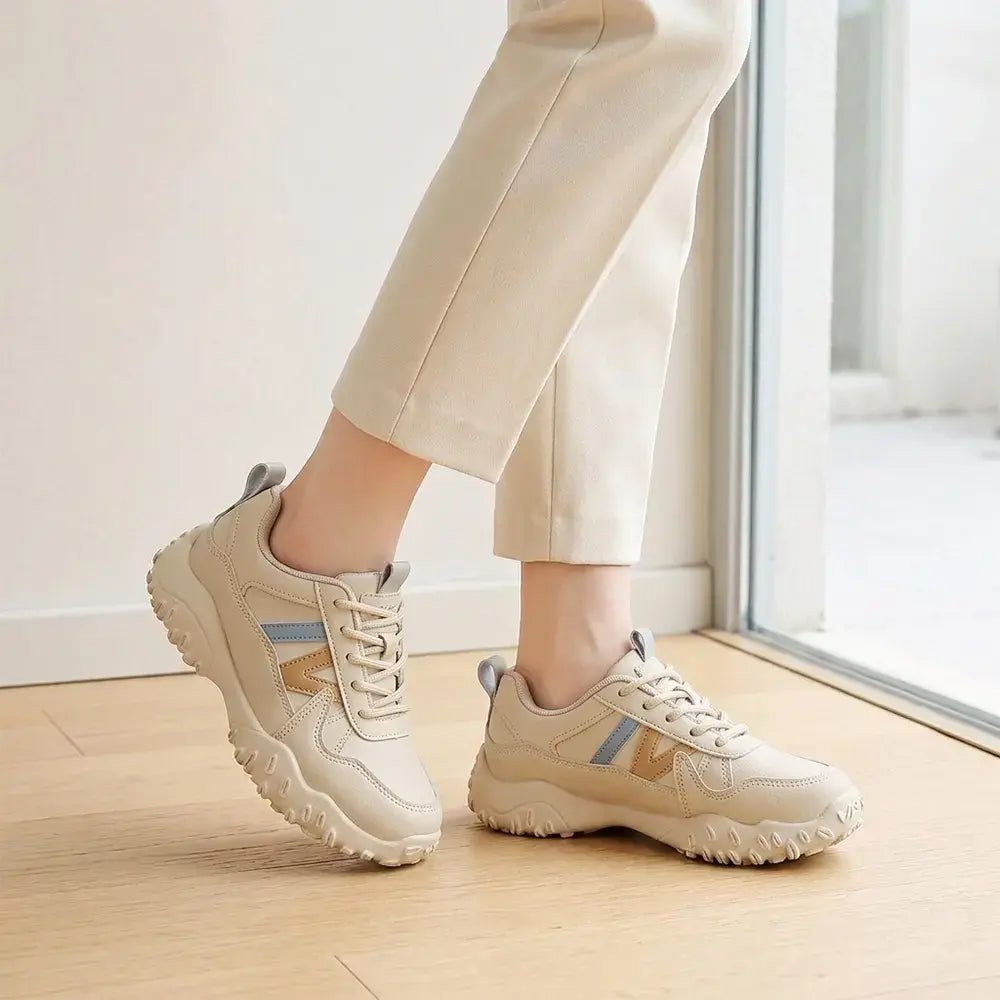 【35-40】👟Damskie oddychające, grube trampki typu dad – buty casualowe na platformie z miękką podeszwą – lekkie buty sportowe w koreańskim stylu