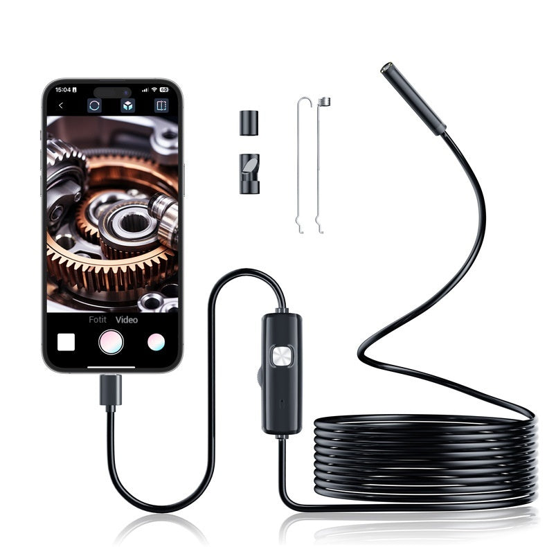 📱🏆 Нов 7 мм индустриален ендоскоп с директна Type-C връзка за камера за Android телефони (водоустойчив ендоскоп)