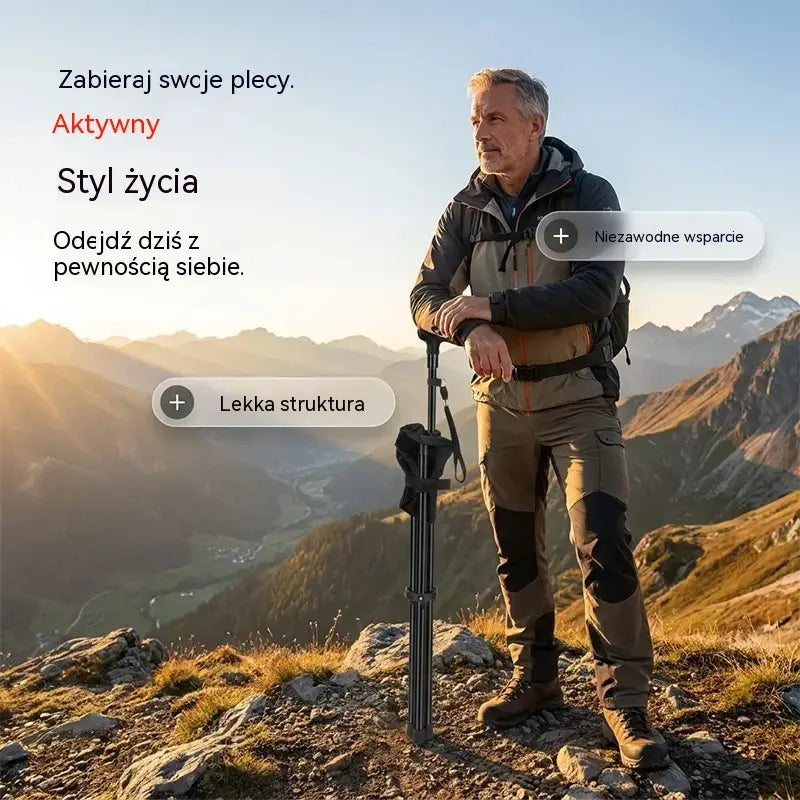 ✨2 w 1 składana laska z krzesłem, kule są antypoślizgowe, składane i przenośne✅