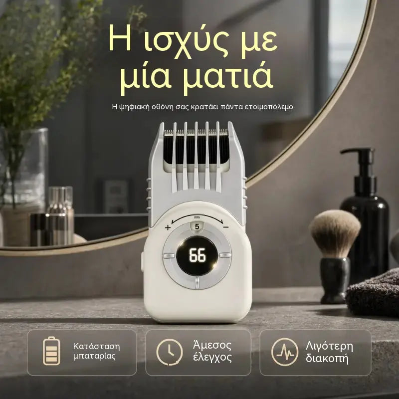 ✂️📱 Ασύρματη Κουρευτική Μηχανή – 4 σε 1, Αδιάβροχη, USB-C – για Μαλλιά & Γένια! 🌟