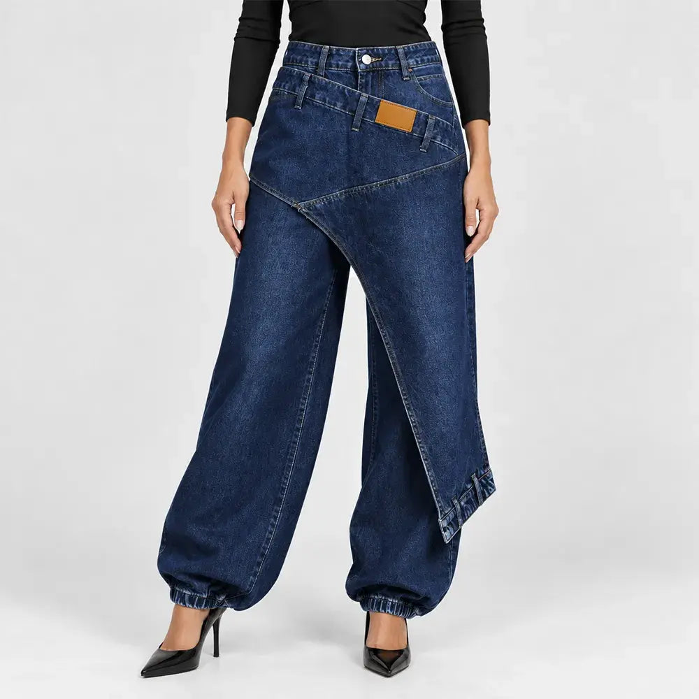 👖【XS-3XL】Στυλάτα και άνετα τζιν με φαρδιά μπατζάκια ✨💞