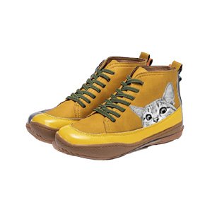 【35-43】 Zapatillas cómodas de mujer con estampado de gatos, novedad 2025
