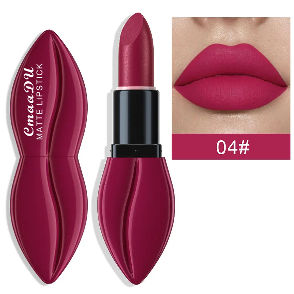 💄💋Συσκευασία 3 ματ βελούδινων κραγιόν – 24ωρη αδιάβροχη, ανθεκτική στο μουτζούρωμα, μακράς διαρκείας απόδοση χρώματος