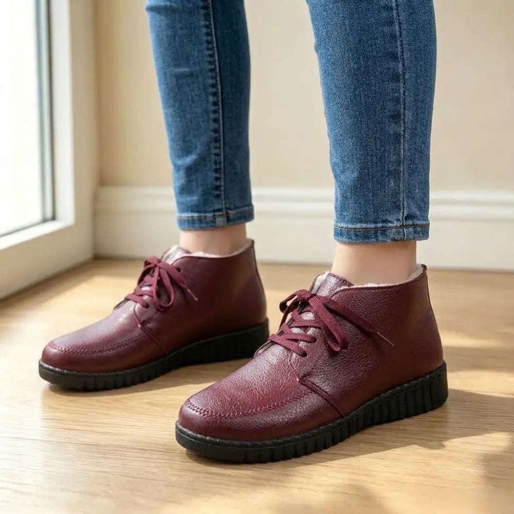 ✨【 35–40】Damskie buty codzienne z miękkiej skóry, z bawełnianą wyściółką i antypoślizgową podeszwą