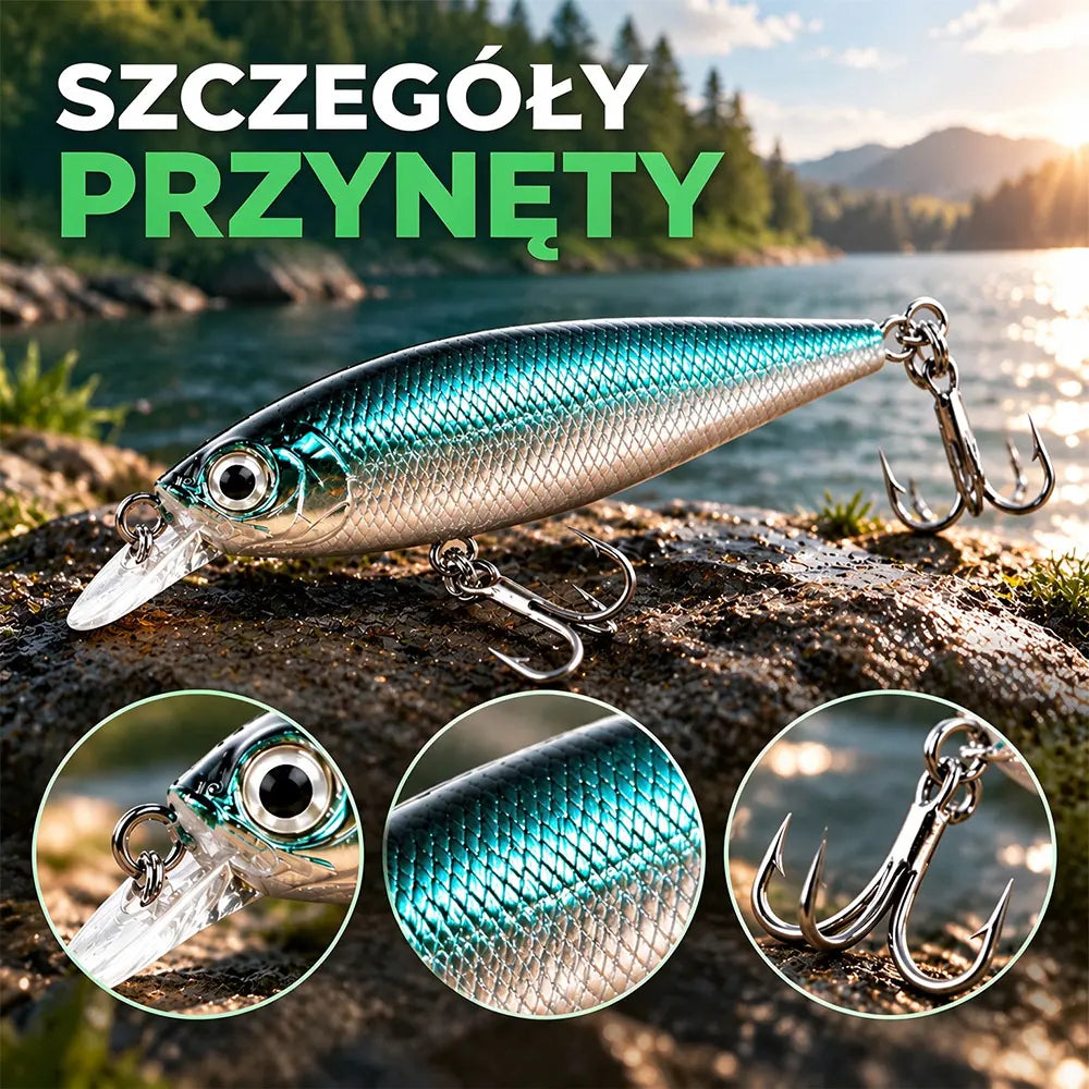 Zestaw 133 przynęt spinningowych – błystki, miękkie rybki, żaby, przynęty imitacyjne, kompletny zestaw do wędkarstwa
