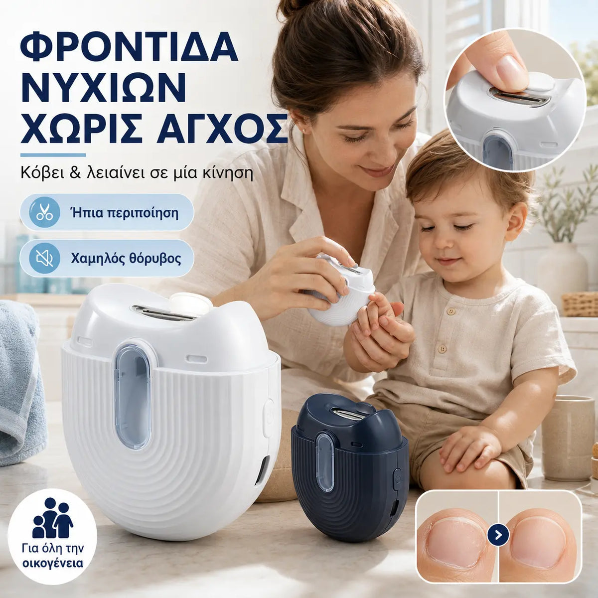 1 τεμάχιο 30 ευρώ ⏰🔥🔥Ηλεκτρικό αυτόματο ψαλίδι νυχιών, αυτόματο ψαλίδι νυχιών κατά του τσιμπήματος