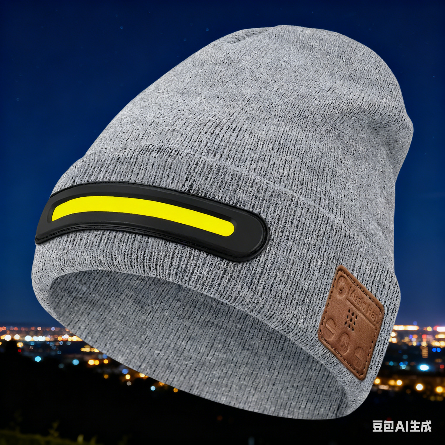 🔥【50% popusta】🔥🧢Punjiva Bluetooth LED kapa. Funkcija tri u 1: Savršeno integrira snažnu LED rasvjetu za korištenje bez ruku, visokokvalitetni Bluetooth zvučnik i toplinu u udobnu pletenu kapu💡