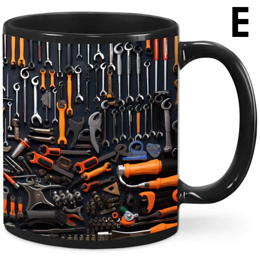 🛠️☕Unikalny zestaw narzędzi mechanicznych 3D – kubek na kawę