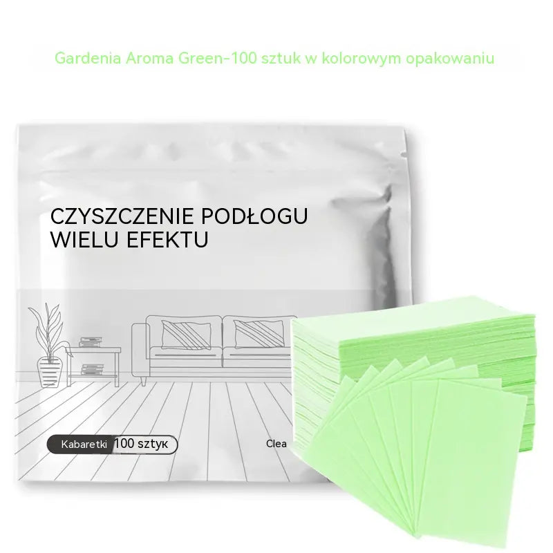 100 sztuk antybakteryjnych i dezodorujących wielofunkcyjnych tabletek czyszczących | Nadaje się do podłóg z twardego drewna, laminowanych, płytek i ścian w kamperach