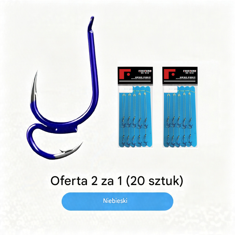 🔥 Kup 1, a 1 dostaniesz gratis ❤️🔥 (20 sztuk) Ultra ostre klasyczne podwójne haczyki wędkarskie