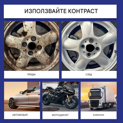 🔥【Купете 1, вземете 1 безплатно】Многофункционален препарат за премахване и преобразуване на ръжда от автомобилни метали. (2 артикула)