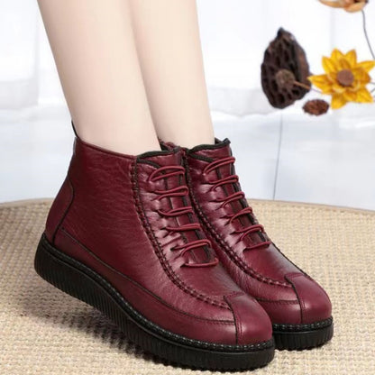 🔥【50% OFF】【35-43】Damske gležnjače za jesen i zimu 2025, od visokokvalitetne prirodne kože, vodootporne, s mekim potplatom, tople i udobne za svaki korak