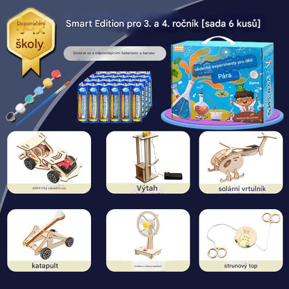 🧩 Juguetes tecnológicos creativos de bricolaje: construye y aprende con componentes electrónicos, educación STEM divertida para niños 🚀📦🧩