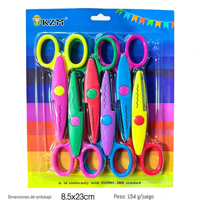 🥰【Σετ 6 τεμαχίων】Μόνο 25 ευρώ✂️🌈Ψαλίδι ασφαλείας για παιδιά (για κατασκευές DIY)