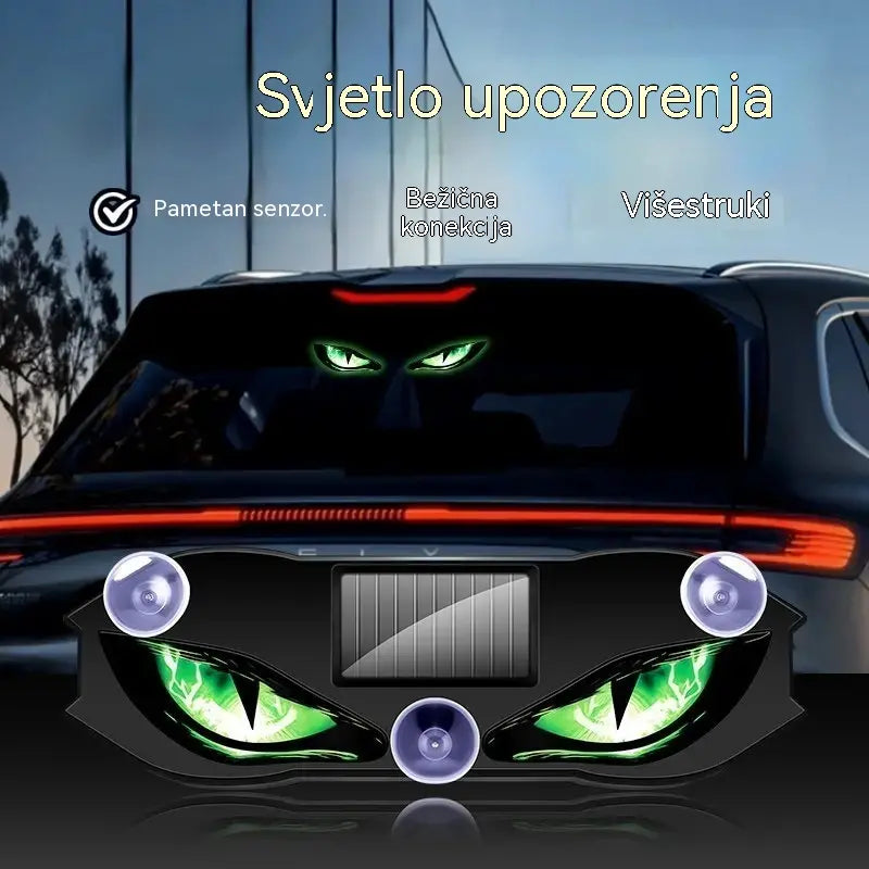 🚗👀 Solarno LED svjetlo za upozorenje za automobil | Privlači svu pažnju i poboljšava sigurnost vožnje: Bežično, s automatskim prepoznavanjem i univerzalnom aplikacijom ✨