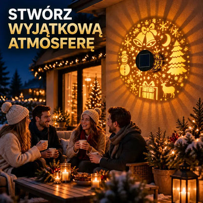 🎁💡Świąteczne dekoracyjne oświetlenie projekcyjne na ściany – do ogrodów i na podwórka – nastrojowe oświetlenie
