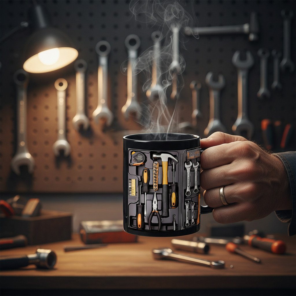 🔥☕Końcowa mechaniczna zestaw narzędzi Kubek