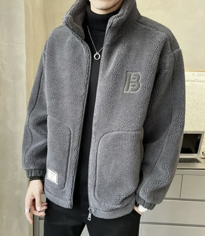 ⛄【L-6XL】Chaqueta de forro polar de invierno, abrigo de algodón, abrigo acolchado de lana de oveja, abrigo cálido