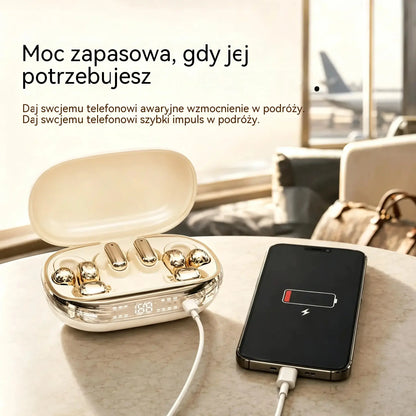 Słuchawki douszne bezprzewodowe GT699S 6 w 1 z wieloma stylami i etui awaryjnym ✨