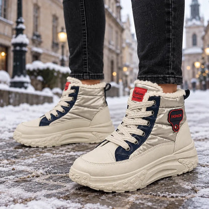 👟【35-40】Damskie zimowe buty za kostkę z grubą futrzaną wyściółką i amortyzującymi podeszwami – ciepłe obuwie w sportowym stylu🥰