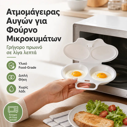 ⏰50% ΕΚΠΤΩΣΗ⏰ Ατμομάγειρας για φούρνο μικροκυμάτων – Διπλής κοιλότητας, Γρήγορη θέρμανση, Αντικολλητικό PP – Ιδανικό για το σπίτι, το γραφείο και τα ταξίδια! 🔥