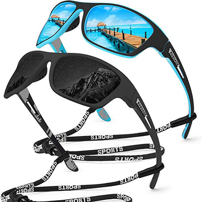 😎【Kupte 1 a získejte 1 zdarma】🕶⚡ Pánské sportovní sluneční brýle, polarizované s reflexními pravými skly, moderní a odolné proti prachu, ideální pro venkovní jízdu