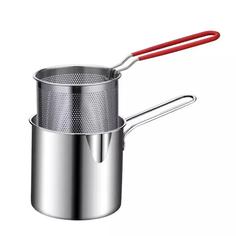 Minifritéza z nehrdzavejúcej ocele s fritovacím košom – Kompaktná, šetrí olej a nestrieka!