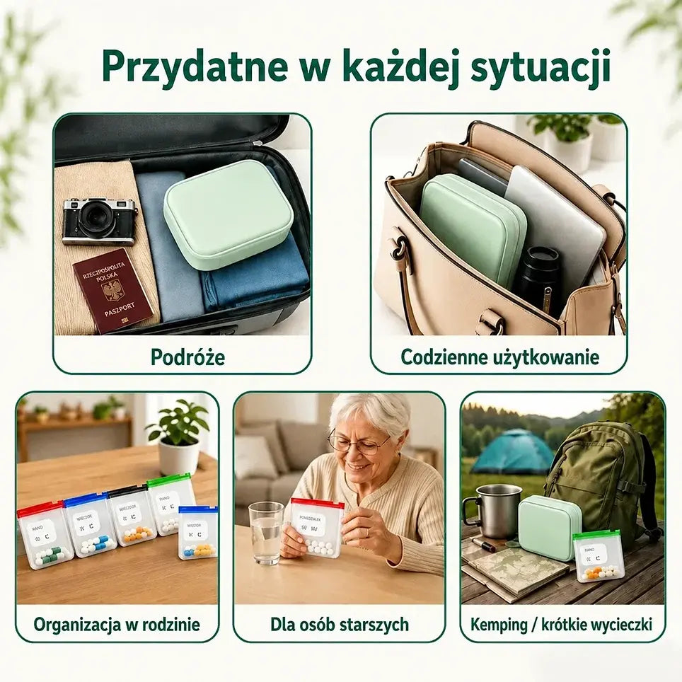 💊 Torby na leki A8 – 50% taniej! Kup jedną, drugą gratis! Oferta ograniczona czasowo! Wodoodporne, odporne na zginanie, kompaktowe i przenośne, idealne w podróży i do codziennego przechowywania leków, witamin i suplementów. 💖✨