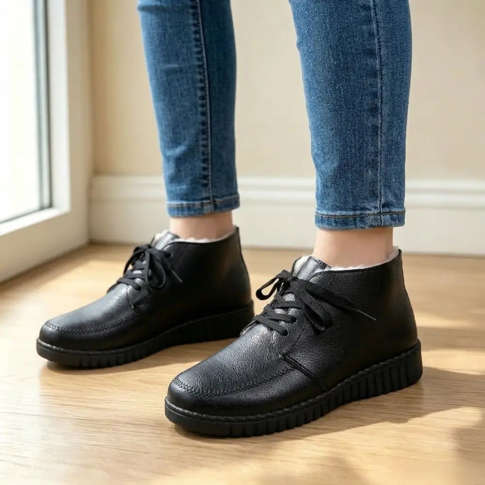 ✨【 35–40】Damskie buty codzienne z miękkiej skóry, z bawełnianą wyściółką i antypoślizgową podeszwą