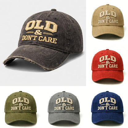 🧢 【50% popusta】💥Vruća novogodišnja rasprodaja 2026. | Vintage kapa s istrošenim motivom "STARO i nije me briga"