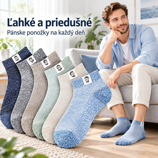 10 párov za 20 eur🔥⚡🧦Pánske priedušné antibakteriálne a zápachu odolné ponožky