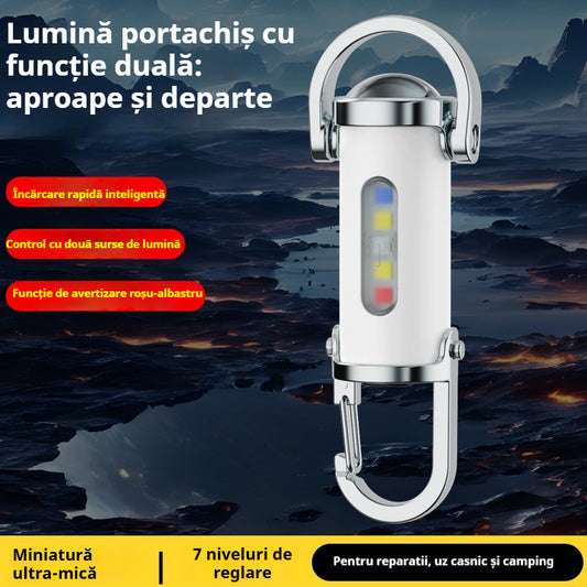 【Kup 1, a 1 dostaniesz gratis】🔥Świetna wyprzedaż🔥Super jasna, wodoodporna mini latarka na klucze o mocy 1200 lumenów