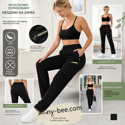 ⏳ Oferta ograniczona czasowo 🔥 Damskie spodnie cargo o prostym kroju — Elastyczny pas; idealne do pracy, w podróż i na co dzień 👖✨