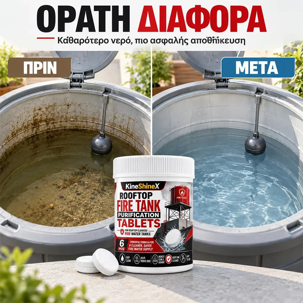 💧【Ένα μπουκάλι (6 δισκία) προς 26 ευρώ】Ταμπλέτες καθαρισμού ταχείας διάλυσης για δεξαμενές νερού πυρόσβεσης